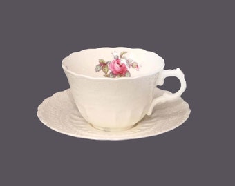 Vintage 1940s Spode Billingsley Rose Tea Cup and Saucer Set Vintage 1940s Spode Billingsley Rose Tea Cup and Saucer Set