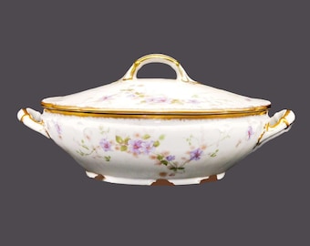 Vintage CH Field Haviland Limoges GDA Limoges GDA169 round covered serving bowl.