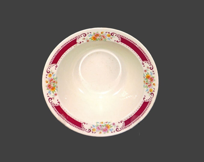 Homer Laughlin Brittany round, rimmed vegetable serving bowl made in USA. Flaws (see below).
