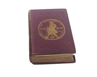 Antiquarian Victorian-era illustrated book Adventures of Rob Roy. James Grant. American first-edition. Routledge NY.