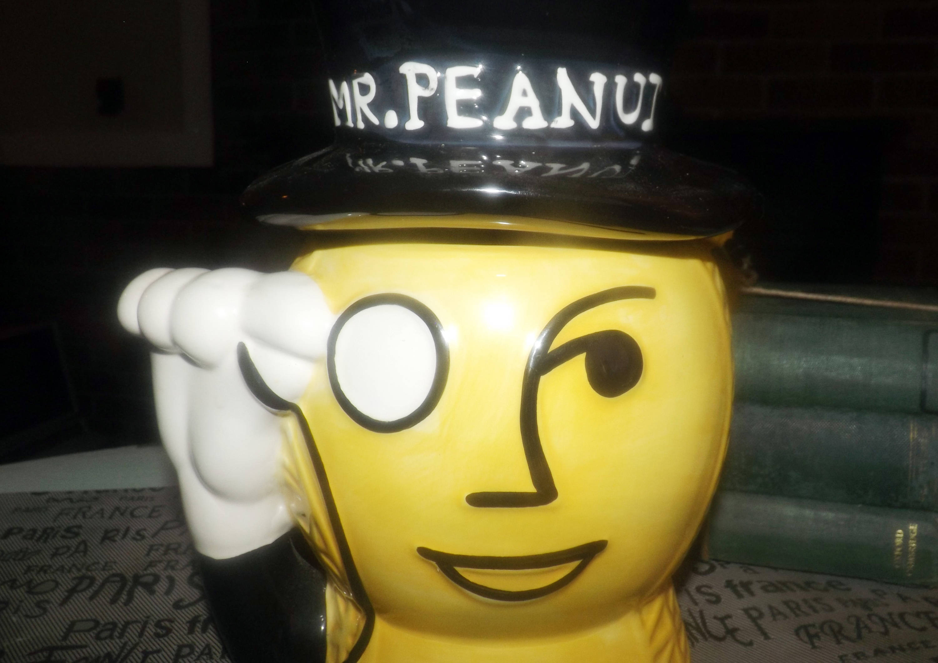 Vintage 1980s Mr. Peanut Planters Peanuts 300g ceramic Etsy