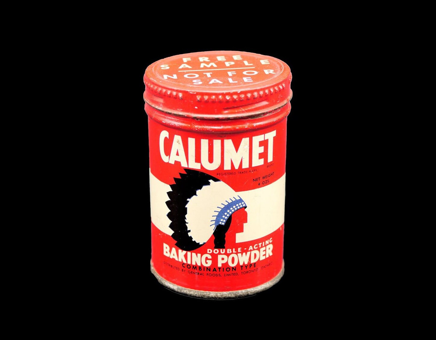 Calumet Double-Acting Baking Powder Salesman's Sample small tin. Great ...