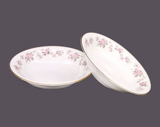 Pair of Noritake | RC Japan Chantilly 792 rimmed cereal, soup bowls made in Japan.