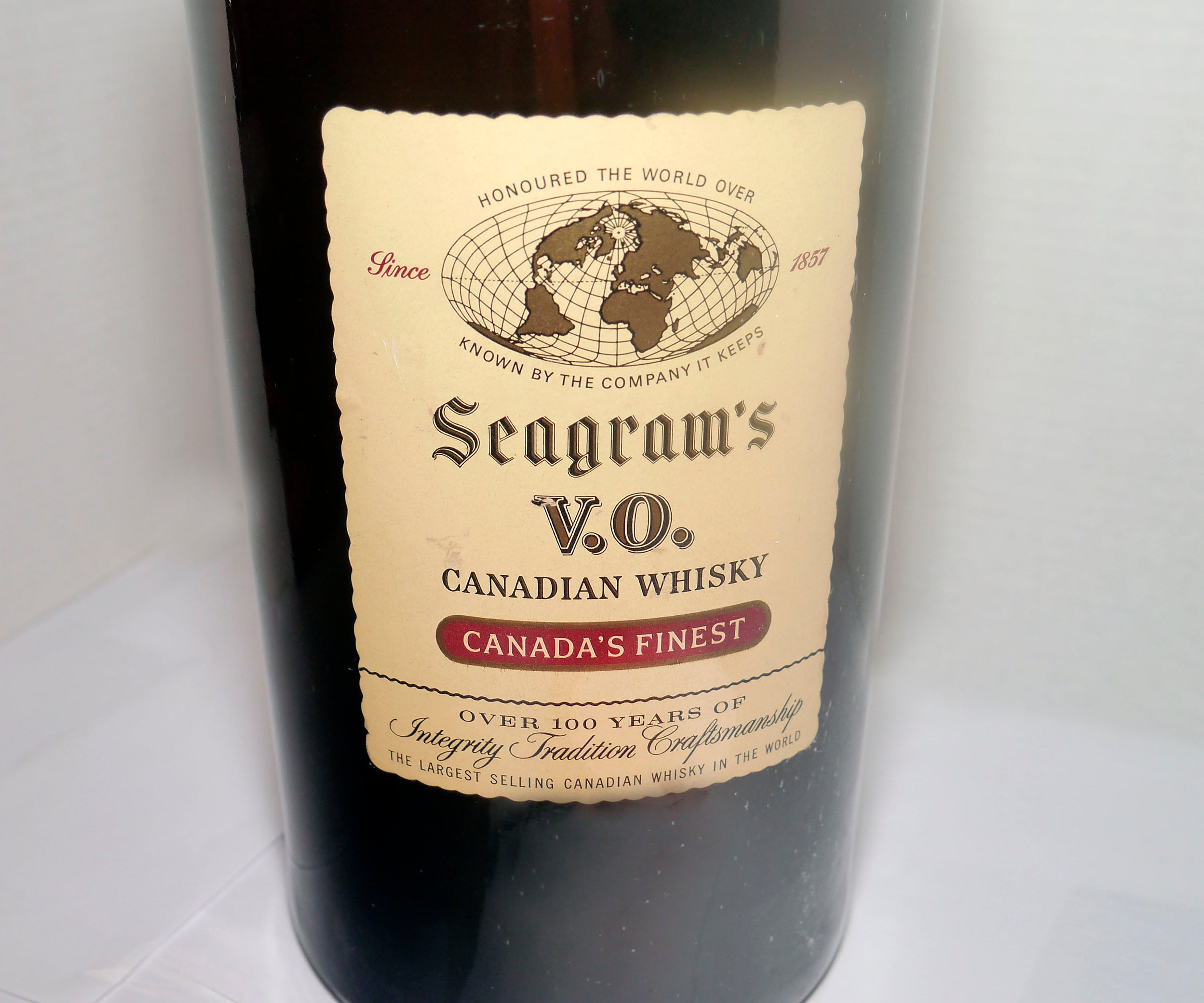 Vintage 1960s Seagrams VO Canadian Onegallon Whisky Bottle Etsy Canada