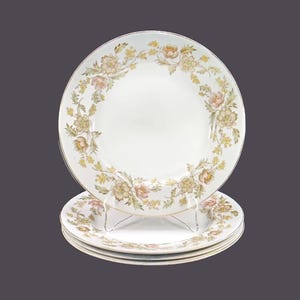 Four Johnson Brothers Washington dinner plates made in England.