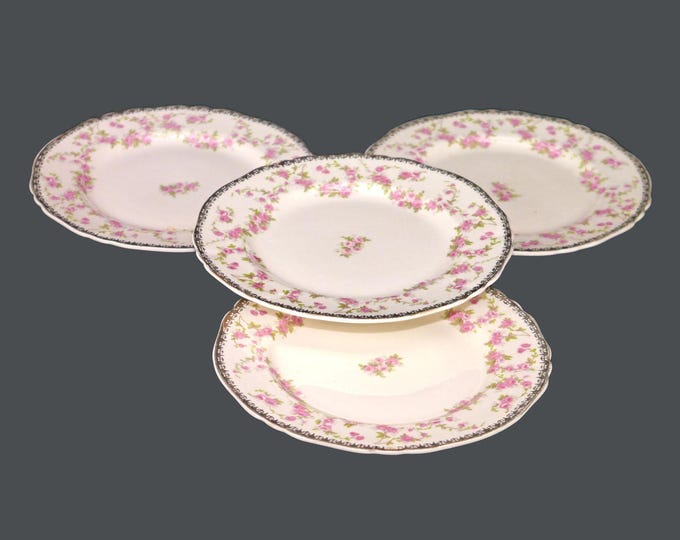 Alfred Meakin Harmony Rose bread plates made in England. Choose quantity below.