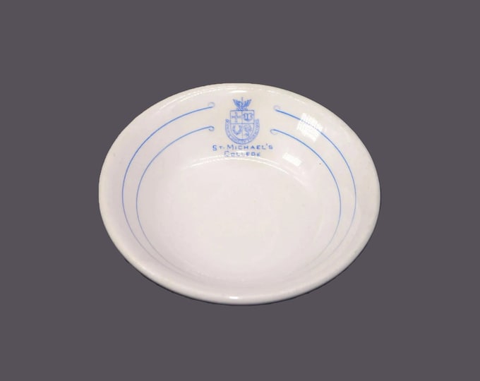 St Michael's College School fruit nappie, dessert bowl made in England by Newport Pottery | AJ Wilkinson. Canadiana.