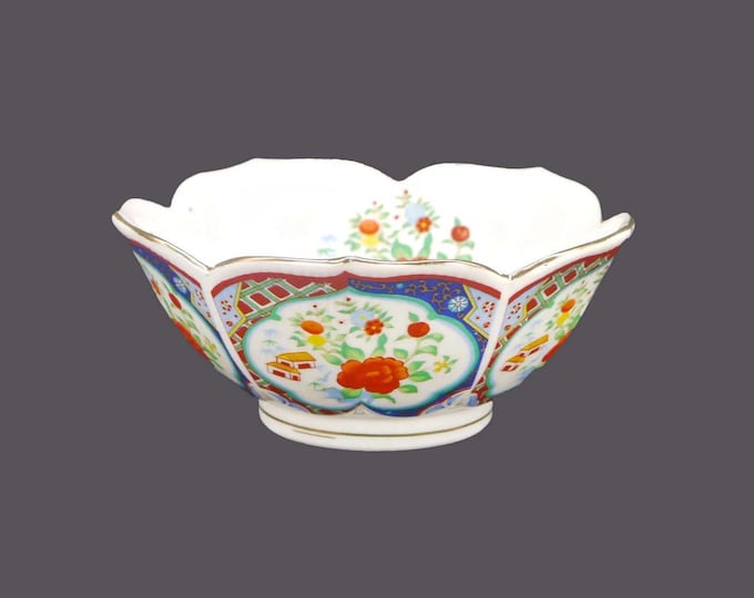 Miyako Imari Ware small serving bowl made in Japan. Flaws (see below).