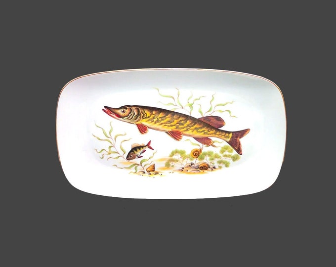 Josef Kuba | JKW Rosenthal KUB19 fish seafood platter made in Germany.