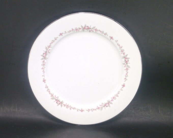 Noritake Rosepoint 6206 dinner plate made in Japan. Sold individually.