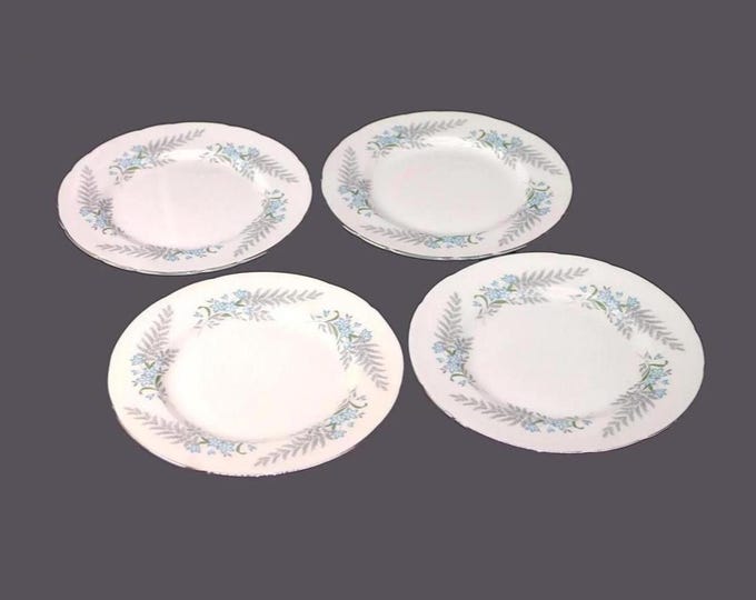 Four Paragon Finlandia bone china salad plates made in England.