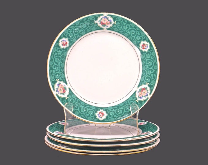 Five Tienshan Fine China Chanticleer large dinner plates.