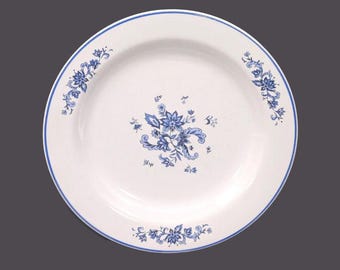 Vintage Ming Pao Star Night salad plate. Miyazaki blue-and-white tableware.