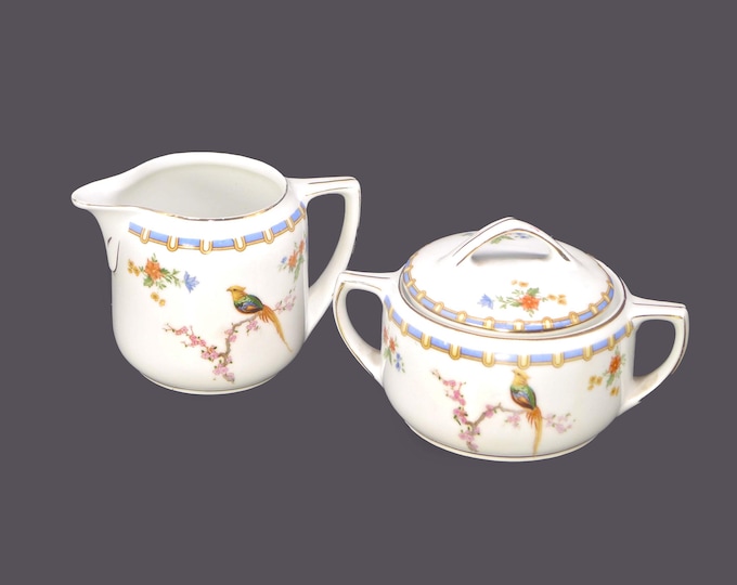 Antique Altrohlau | MZ Austria | Moritz Zdekauer Victoria creamer and covered sugar bowl.