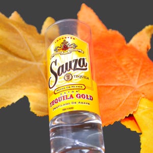 Tequila Sauza Extra Tequila Gold Kieliszek do likieru lub podwójny kieliszek. Znakowanie na szkle trawionym.