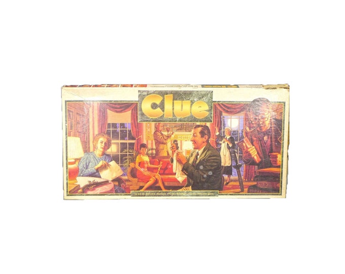 Clue board game published in Canada by Parker Brothers 1993. Complete.