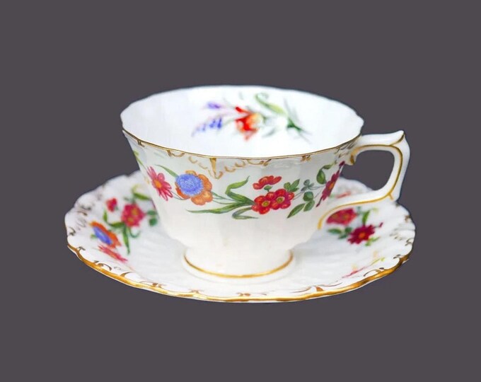 Royal Crown Derby Chatsworth A798 bone china cup and saucer set made in England.