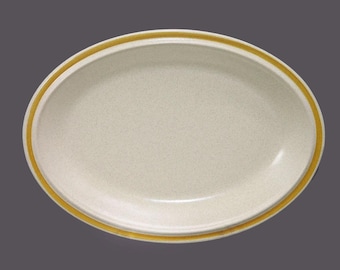 Vintage Hearthside Garden Festival oval stoneware platter made in Japan.