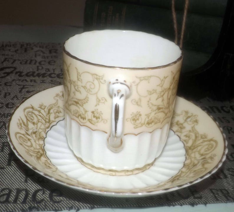 Antique late 1800s Griffin tea set flat cup with matching Etsy