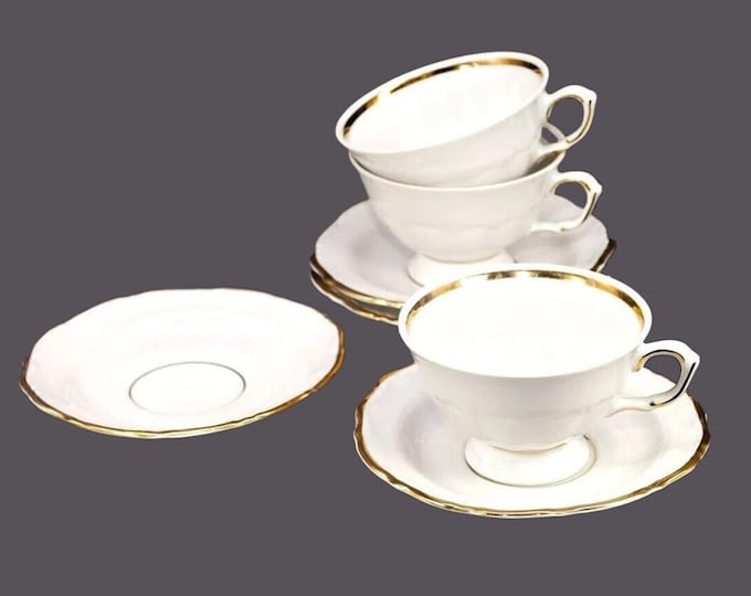 Vintage Walbrzych Glory Cup and Saucer Sets (Set of 3) - Poland