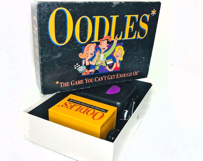 Oodles adult | party board game 1992 by Milton Bradley. Complete.