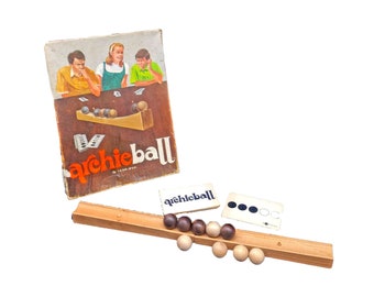 Archie Ball | Archieball strategy wooden marbles board game made in USA by Skor-Mor. Complete.