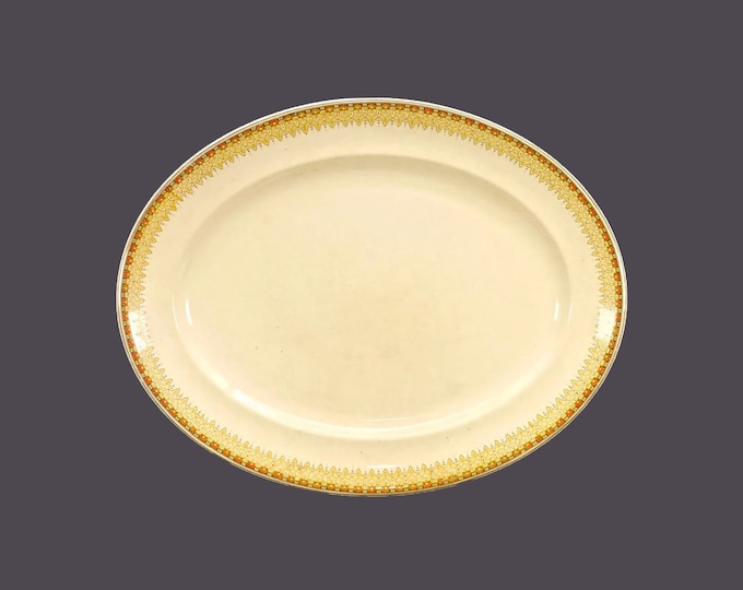 Antique Edwardian Age Johnson Brothers Regal oval platter. Victorian Ironstone made in England.