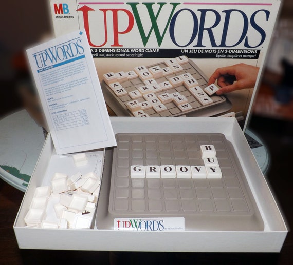 Vintage 1989 Upwords Board Game Made By Hasbro And Published In Canada By Milton Bradley Complete