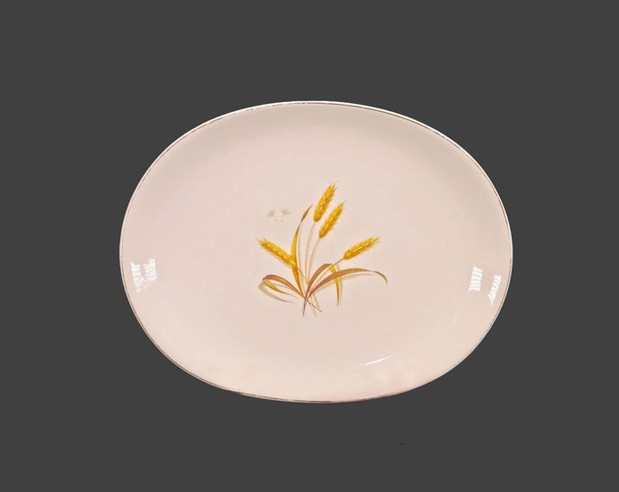 Johnson Brothers Golden Barley large oval serving platter. English ironstone decorated in Canada.