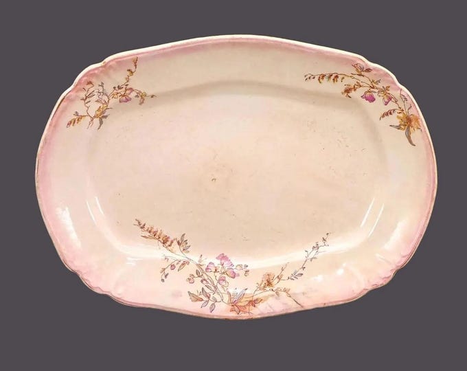 Antique Ridgways Waverley Platter: Edwardian-age Royal Semi-Porcelain, England