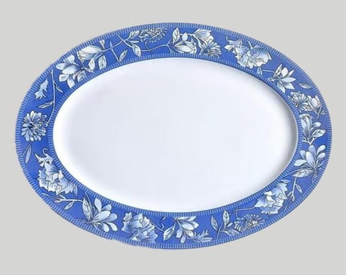 Arzberg Blues oval platter made in Germany.