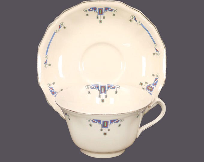 Art-deco era Alfred Meakin Orient cup and saucer set made in England.