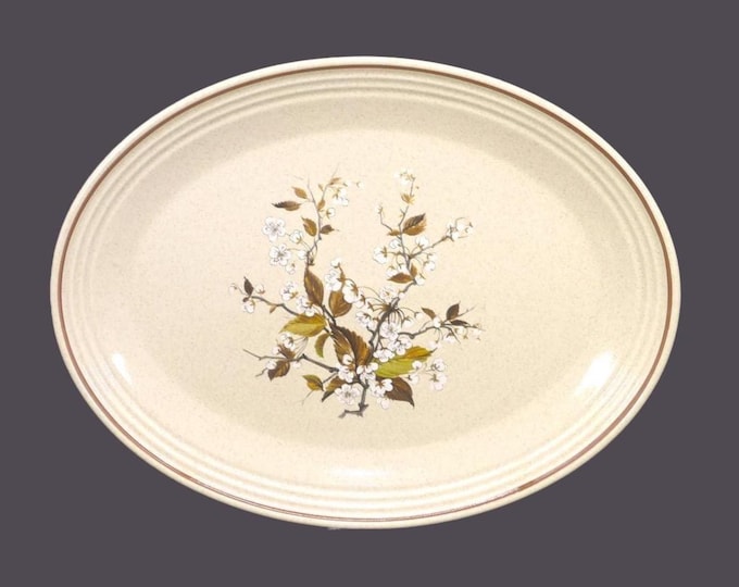 Royal Doulton Wild Cherry LS1038 oval stoneware platter. Lambethware stoneware made in England.