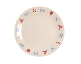 Vintage Corelle Hometown dinner plate. Vintage Corningware made USA.