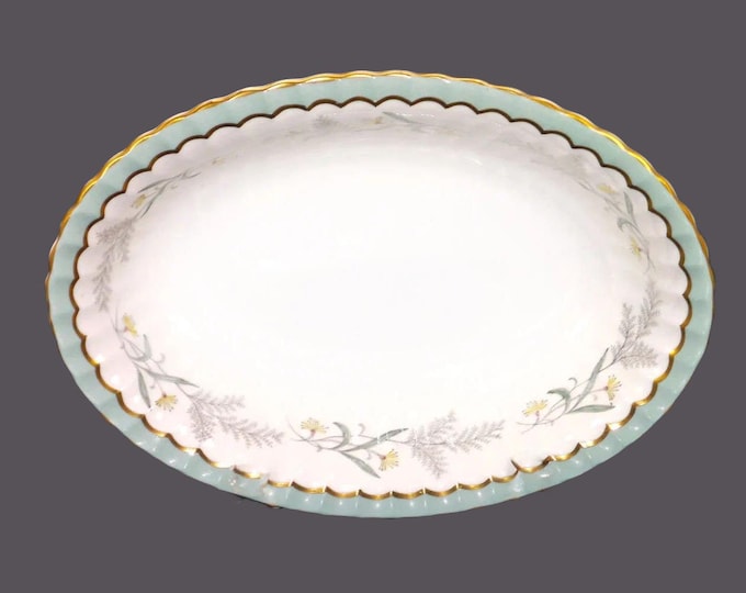 Paragon Sylvan Z1482 oval serving bowl. Bone china made in England.