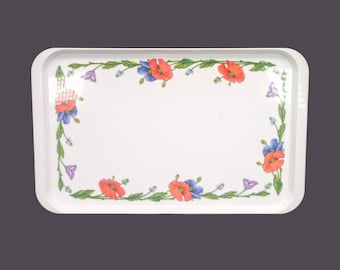 Vintage Villeroy & Boch Amapola melamine tray - Italy. Poppy florals.