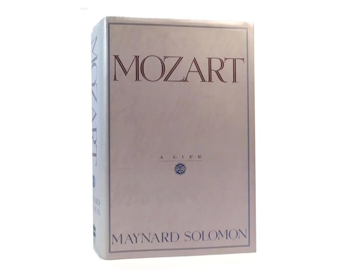 Mozart first-edition hardcover book by Maynard Solomon. Harper Collins USA.