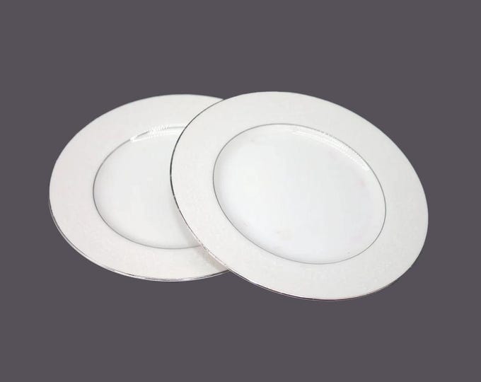 Pair of Royal Cameo Spanish Lace bread plates made in Japan. Flaws (see below).