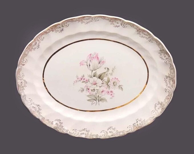 Sovereign Potters Windsor oval platter. English ironstone decorated in Canada.