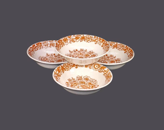 Four Broadhurst Richmond coupe cereal bowls made in England.