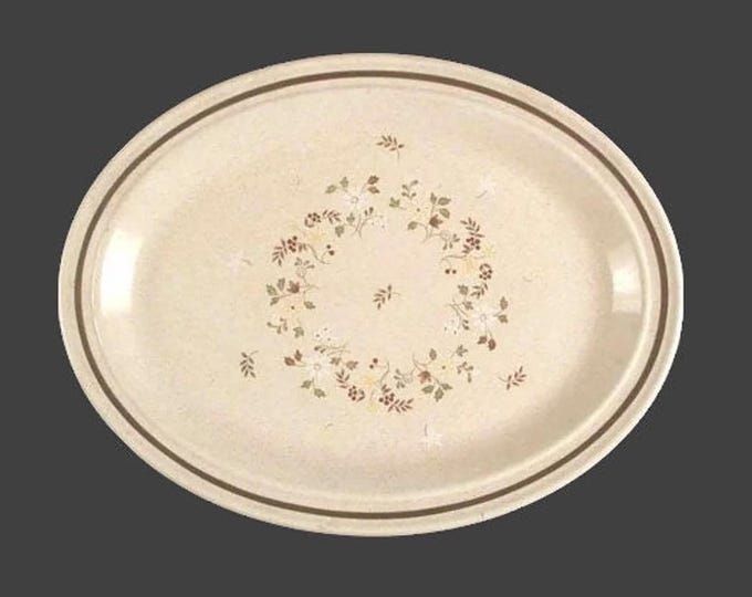 Royal Doulton Uplands LS1026 oval stoneware serving platter. Lambethware stoneware made in England.