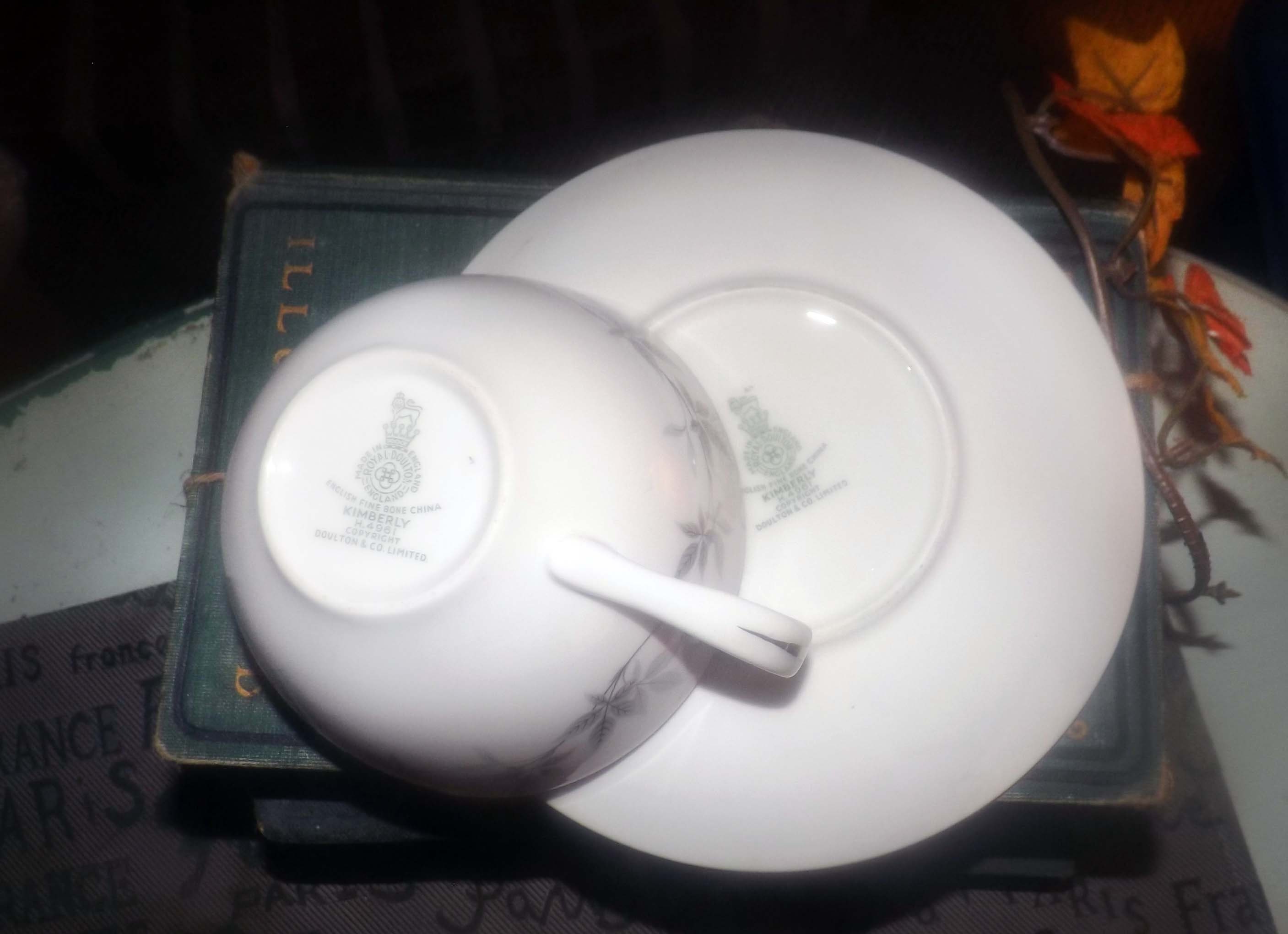 Vintage (1960s) Royal Doulton Kimberly H4961 cup and saucer set made in