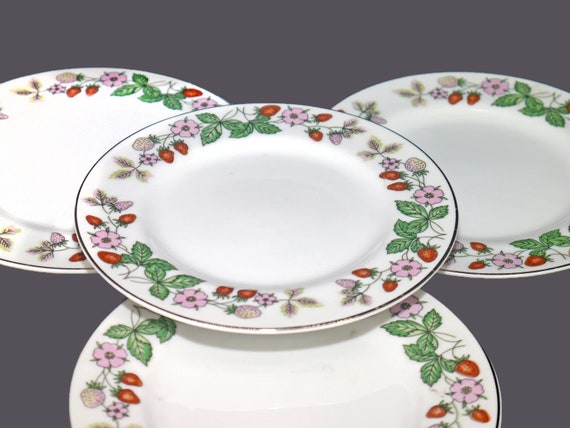 Vintage Northland Fine China Bread Plates. Japan. Flowers