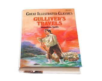 Vintage Gulliver's Travels: Great Illustrated Classics hardcover book. Baronet Books 1995.