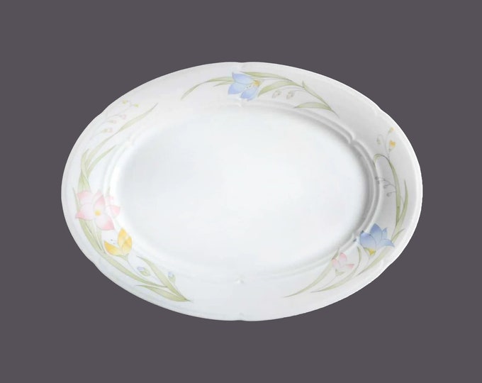 French Garden oval platter made by Fine China of Japan.