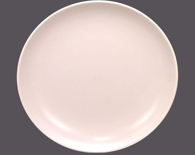 Poole Pottery Twintone Pink | Twintone Peach Bloom all-pink luncheon plate made in England.
