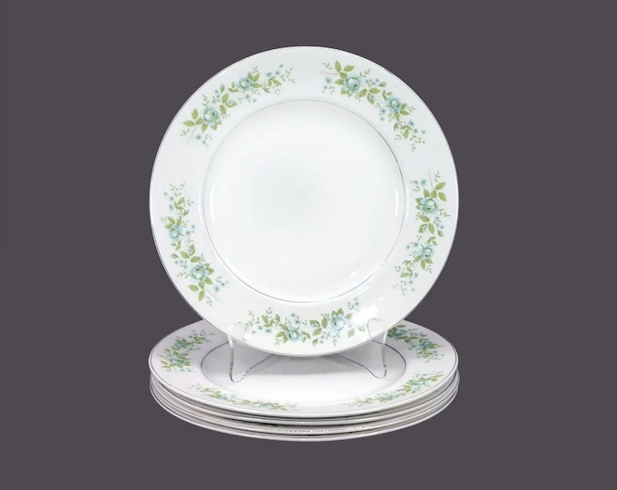 Five Johnson Brothers Erindale dinner plates made in England.
