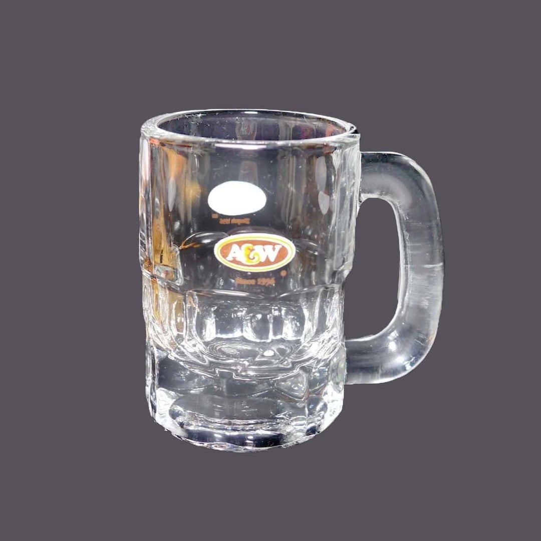 Vintage A&W Root Beer Mini | 4-ounce Mug. Etched-glass Branding