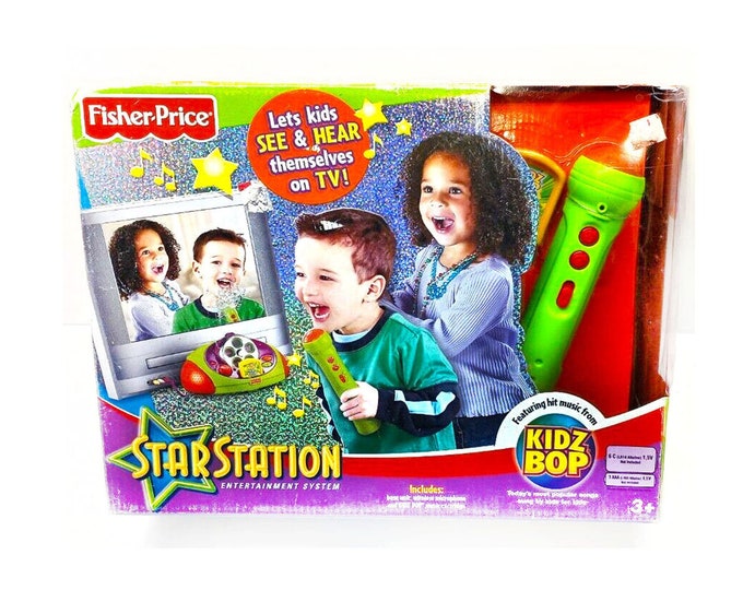 Fisher Price Star Station Kids | Toddlers Entertainment System original box, instructions. Incomplete (see details below).