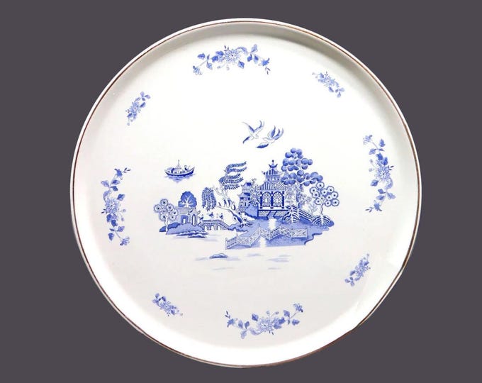 Robinson Design Group RBD1 blue-and-white Chinoiserie chop plate service plate round platter made in Japan.